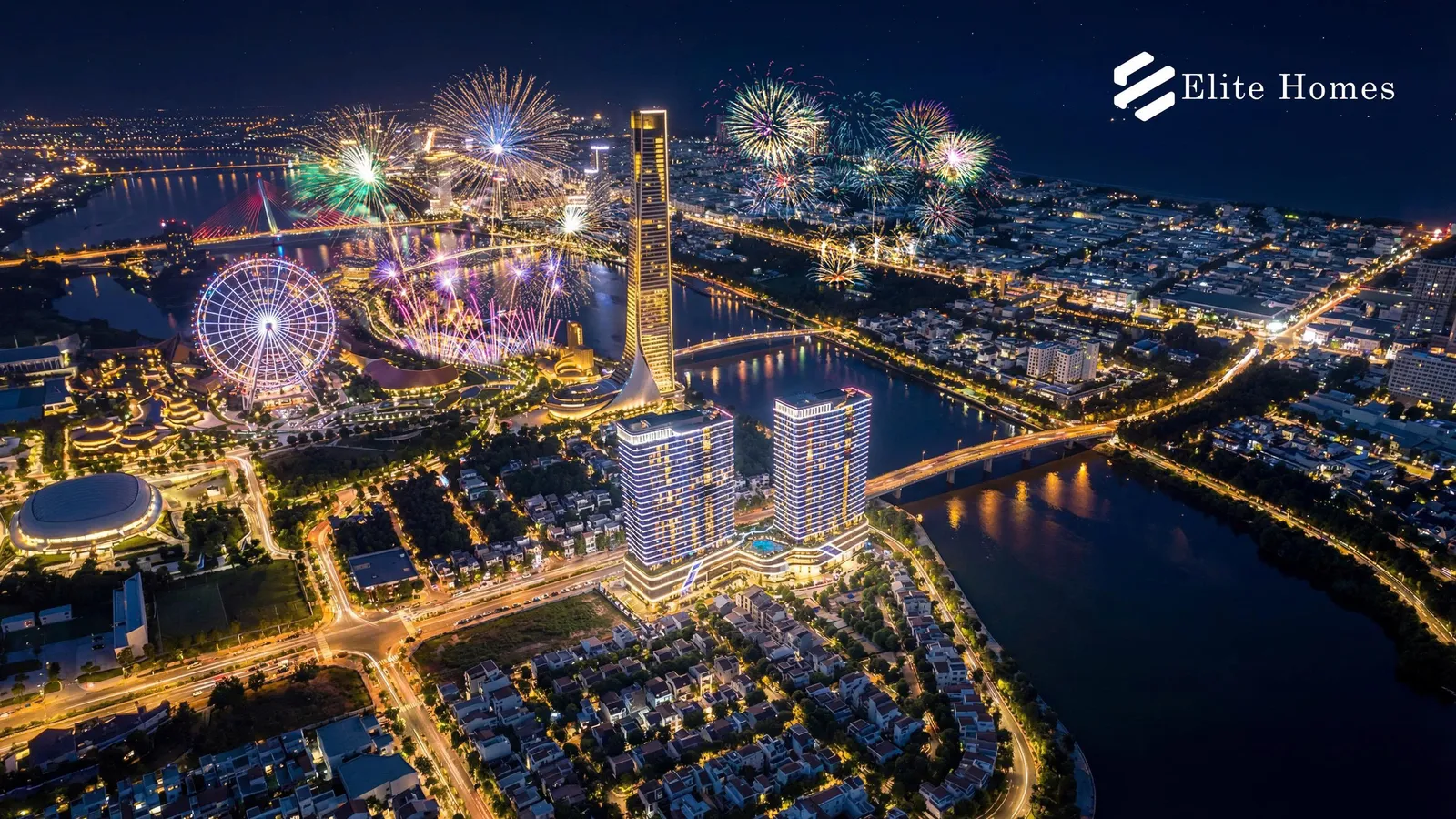Thị trường bất động sản Đà Nẵng hưởng lợi từ việc phát triển hạ tầng. Ảnh: Dự án The Meridian.