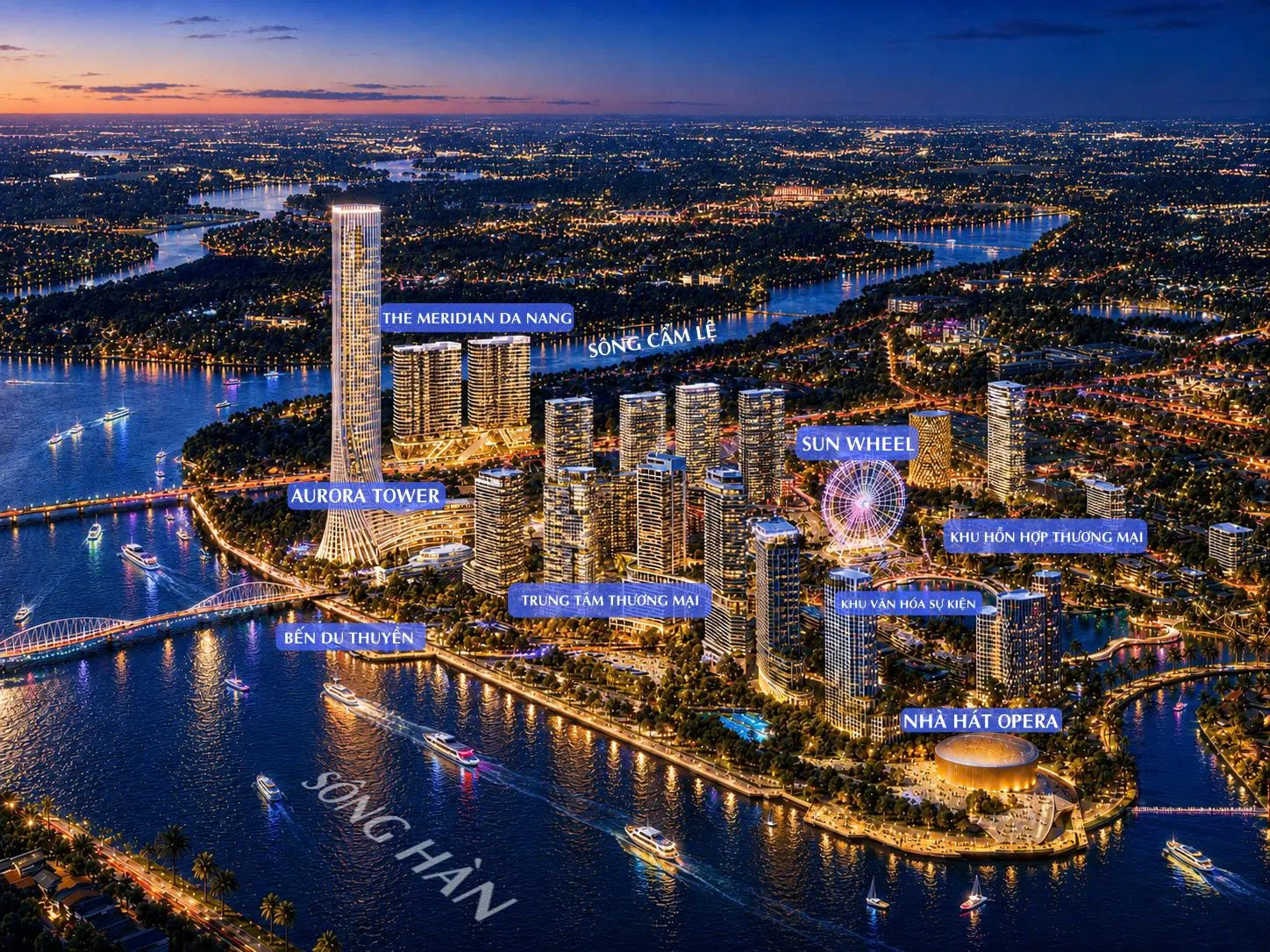 The Meridian hưởng lợi trực tiếp từ siêu tổ hợp Da Nang Downtown.