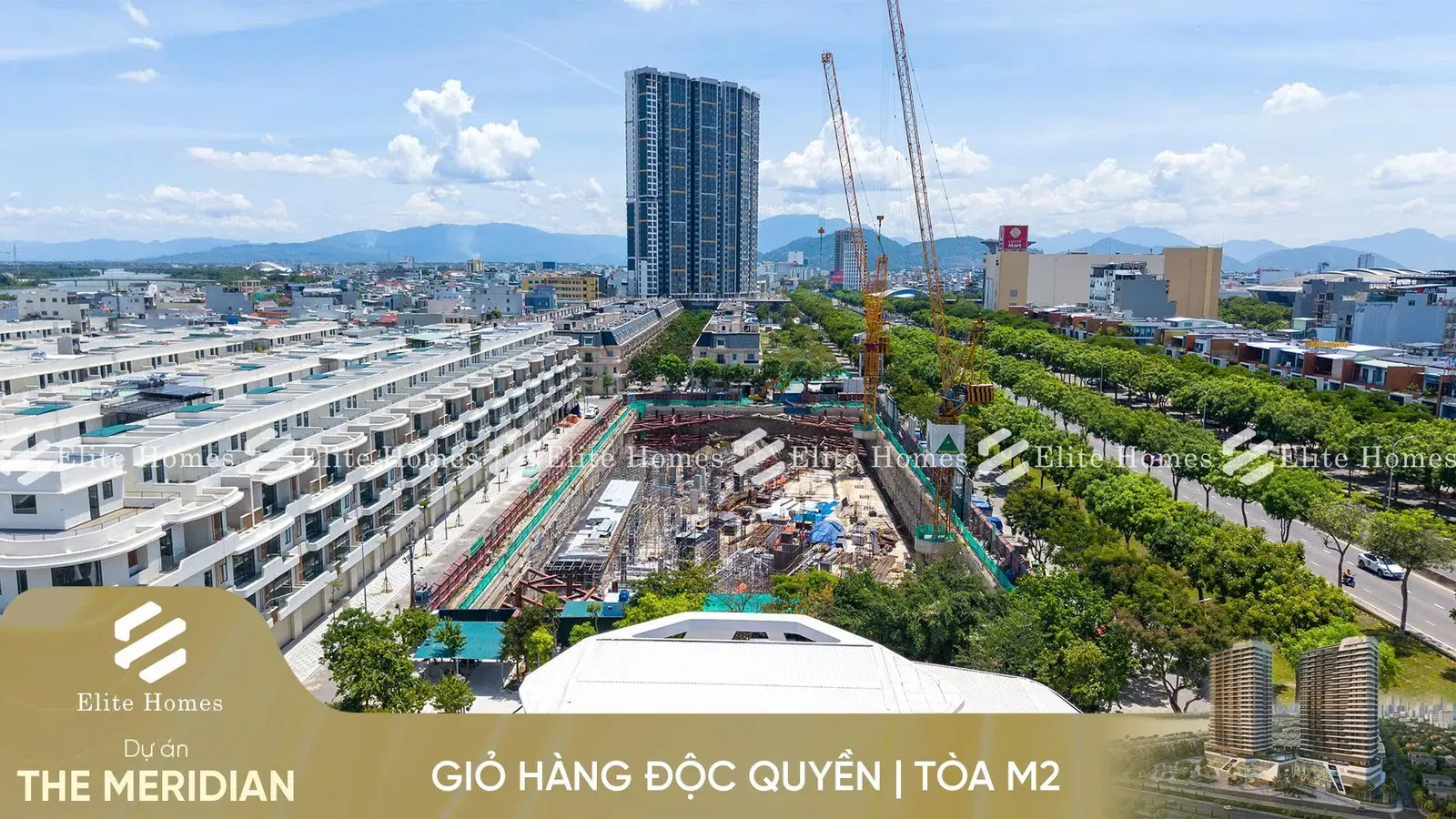 Hình ảnh tiến độ The Meridian Đà Nẵng mới nhất.